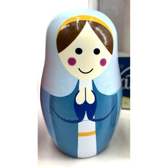 Imagination Generation Nativity Nesting 6 pc Set Jesus Mary Joseph Three Wisemen - Picture 3 of 8